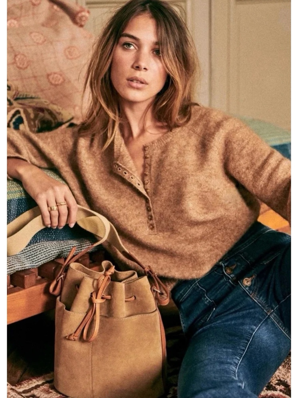 Sezane Leon Sweater Brown